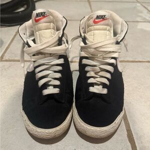 Nike Black and White High-Top Sneakers